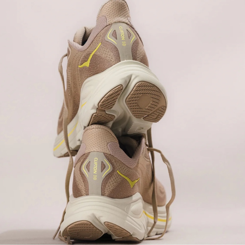 Hoka Clifton 10 Sneakers Raw Linen Stone - Picture 4 of 13